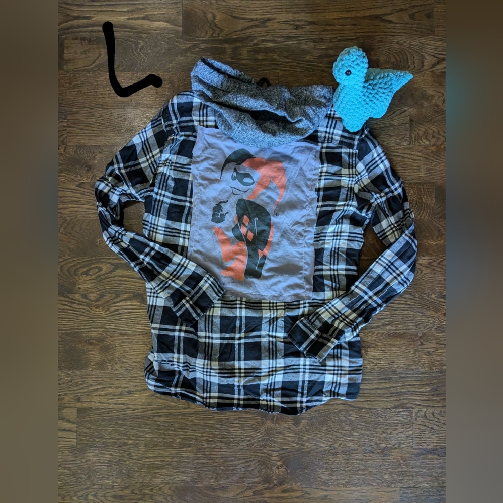 Upcycled Flannel - Joker - Large
